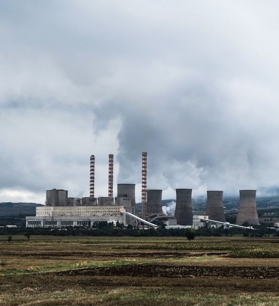 industrial power plant skyline