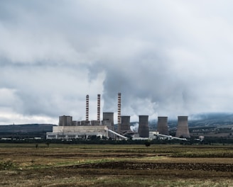 industrial power plant skyline